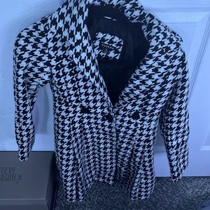 George Black and White Children Coat